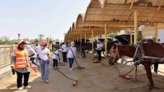 "يوم في حب مصر" .. حملة لتنظيف تجمعات الحنطور بالأقصر