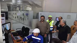 رئيس شركة مياه الشرب والصرف الصحي يتابع محطة تحلية المياه برأس سدر