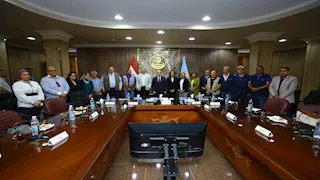 محافظ كفرالشيخ يناقش مع وفد «الفاو» مشروعات الزراعة الذكية -صور