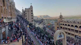 مليونية في حب العذراء.. دير درنكة بأسيوط يستقبل ملايين الزوار (فيديو وصور) 