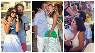 20 صورة لنجوم الفن مع زوجاتهم في الساحل الشمالي