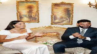 11 صورة من احتفال لاعب الأهلي بخطبته على لاعبة فريق الطائرة