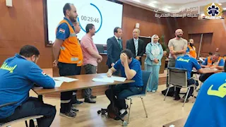 رئيس هيئة الإسعاف يشهد انطلاق الاختبارات المؤهلة لنيل منحة "الجايكا"