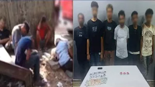 الداخلية تكشف كواليس فيديو تعاطي 5 أشخاص للمخدرات بسوق العبور