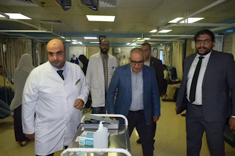 رئيس التأمين الصحي يتفقد مستشفى مبرة طنطا لمتابعة التطوير