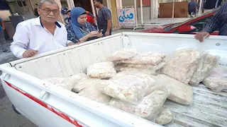 ضبط دقيق مجهول ودجاج فاسد بحملة تموين في بورسعيد -صور