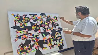 جبال سيناء وبحرها.. لوحات فنية بملتقى دهب العربي (صور)