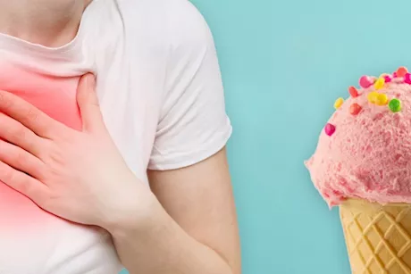 هل الآيس كريم يسبب ارتجاع المريء؟