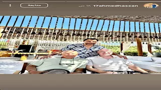 5 صور ترصد مقابلة أحمد حسن مع إنفانتينو رئيس فيفا