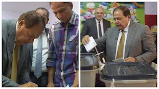 أبو العينين يدلي بصوته في انتخابات "الشيوخ" ويشيد بـ"الوطنية للانتخابات"   