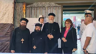 وفد كنسي يدعم انتخابات الشيوخ في الإسماعيلية (صور)