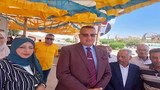 بالصور- محافظ جنوب سيناء يتابع سير الانتخابات بالطور ويناشد المواطنين بالمشاركة