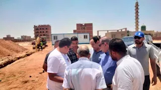 رئيس جهاز الشروق يتفقد مشروع التغذية الرئيسي بالمياه بمنطقة الرابية