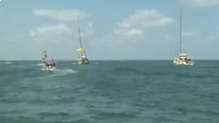 فيديو| أسطول بحري مدني إسرائيلي يتوجّه نحو غزة