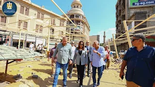 إنجاز 90% من المرحلة الأولى.. وزيرة التنمية المحلية تتفقد أعمال تطوير سوق العتبة 