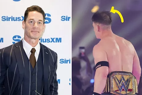 المصارع جون سينا ينتصر على الصلع بهذه الطريقة