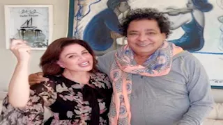 8 صور من زيارة إلهام شاهين لـ محمد منير في منزله