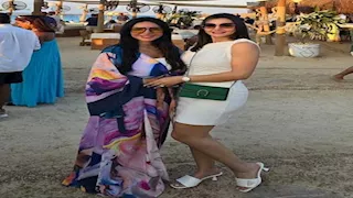 بصحبة دينا فؤاد.. إنجي علاء تنشر صورًا من عيد ميلاد زوجة خالد سليم