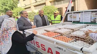 بالصور.. إطلاق 6 منافذ متنقلة لبيع بيض المائدة بأسعار مخفضة بالقاهرة والجيزة