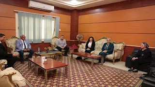 المستشارة أمل عمار تلتقي رئيس مدينة شلاتين