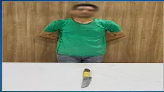 ضبط عاطل مسلح بسكين يهدد سيدة في الجيزة| فيديو