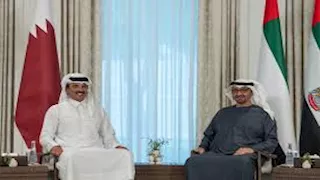 أمير قطر ورئيس الإمارات يبحثان تداعيات الهجوم الإسرائيلي على الدوحة
