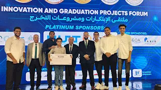 مشروع تخرج بهندسة المطرية لإنتاج الكهرباء من خلية وقود بالهيدروجين الأخضر