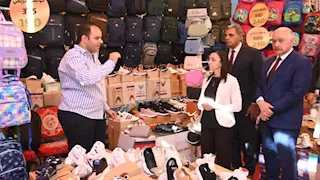 بالصور- افتتاح معرض أهلا مدارس بالبحيرة بتخفيضات 40%