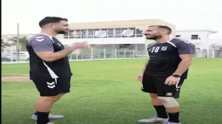 رجعنا يا صاحبي.. بالفيديو علي معلول والمثلوثي في مران الصفاقسي التونسي