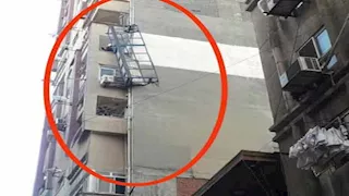  مصرع عامل وإصابة آخر سقطت بهما سقالة من أعلى عقار بالإسكندرية 