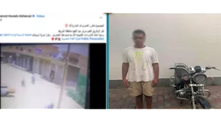 فيديو صادم.. ضبط شاب تحرش بسيدة على دراجة نارية في الشرقية