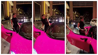 أحدث ظهور لـ مي عمر بسيارة "فيراري".. والجمهور يعلق (فيديو) 