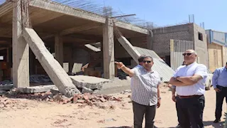 حملة إزالة واسعة لمخالفات البناء والأراضي الزراعية بالخانكة (صور)