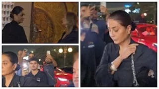 بالصور- أول ظهور لوفاء عامر في عزاء عمرو ستين بعد حكم حبس "بنت مبارك"