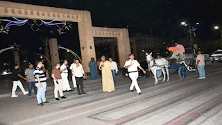 بالصور- نائب محافظ أسوان يقود حملة لرفع الإشغالات