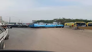 بالصور- تصادم ميكروباص وسيارتين ملاكي على الطريق الزراعي بالقليوبية