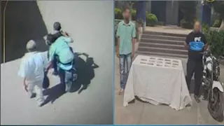 فيديو| لصان يخطفان حقيبة موظف بالمعاش أمام بنك ببني سويف.. والداخلية تتحرك