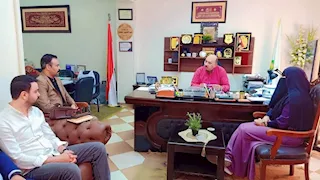 مياه القناة تستقبل وفد غرفة الأزمات والكوارث بوزارة  الإسكان 