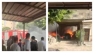 السيطرة على حريق بسيارة داخل فيلا بالقناطر الخيرية