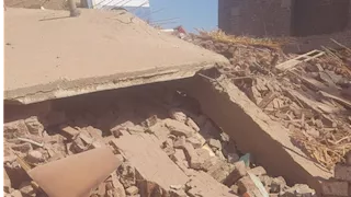 انهيار منزل من 4 طوابق  فى سوهاج