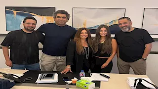 إيمان العاصي وخالد أنور من كواليس مسلسل "قسمة العدل"