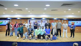 رئيس جامعة بنها يشهد ختام المهرجان الرياضي الثالث 