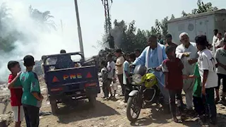 السيطرة على حريق بجوار محول كهرباء في بني سويف