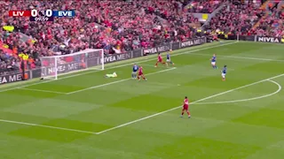 فيديو هدف ليفربول الأول أمام إيفرتون صناعة صلاح وتسجيل جرافينبيرخ 