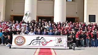 "سيلفي وألعاب".. احتفال اتحاد طلاب جامعة القاهرة في العام الجديد- صور