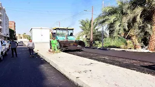 بالصور- محافظ الأقصر يتفقد أعمال الرصف والتجميل بحوض 18 وعدد من الشوارع 