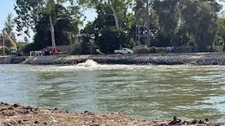 انفجار خط غاز رئيسي في بحر مويس ببنها