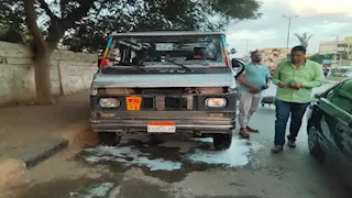 مسكوه متلبس.. غرامة كبيرة لسائق غسل سيارته بمياه الشرب في المنوفية- صور