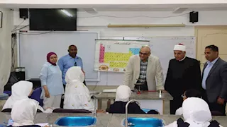 محافظ القليوبية يتفقد المعاهد الأزهرية ببنها -صور
