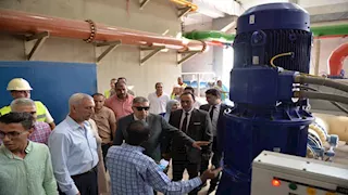 بالصور- بدء تشغيل محطة مياه "أبو عرصة" فى الدقهلية 